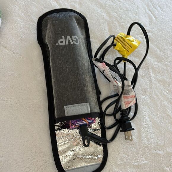 GVP Travel Flat Iron Hair Straightener Pink Purple Ombre 1 1/2 Wide - Picture 7 of 12